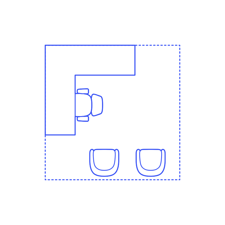 Layouts Private Offices L Shape Corner Guest Vinyl Svg File Free Vectors